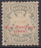 Bayern Porto Mi.-Nr. 4 Y * Mgl.