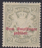 Bayern Porto Mi.-Nr. 13 y *