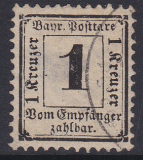 Bayern Porto Mi.-Nr. 2 X oo
