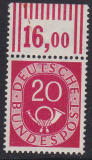Bund Mi.-Nr. 130 ** W OR