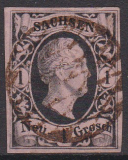 Sachsen Mi.-Nr. 4 II oo