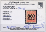 Deutsches Reich Dienst Mi.-Nr. 95 X I ** Kurzbefund