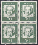 Bund Mi.-Nr. 358 y a oo Viererblock