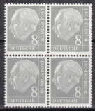 Bund Mi.-Nr. 182 ** Viererblock