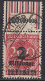 Deutsches Reich Mi.-Nr. 309 A W a W OR oo gepr. INFLA