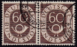 Bund Mi.-Nr. 135 oo Paar