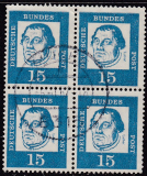 Bund Mi.-Nr. 351 y oo Viererblock