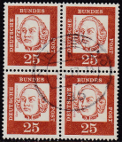 Bund Mi.-Nr. 353 y oo Viererblock