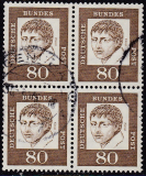 Bund Mi.-Nr. 359 y oo Viererblock