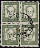 Bund Mi.-Nr. 362 oo Viererblock