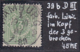 Deutsches Reich Mi.-Nr. 39 b D III oo gepr. BPP