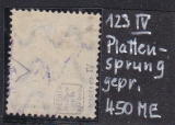 Deutsches Reich Mi.-Nr. 123 PF IV oo gepr. INFLA