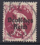 Deutsches Reich Mi.-Nr. 127 AF VII oo gepr. INFLA