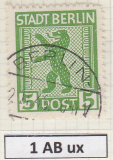 SBZ Mi.-Nr. 1 AB ux oo gepr. BPP