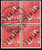 Berlin Mi.-Nr. 3 oo Viererblock gepr. BPP