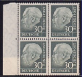 Bund Mi.-Nr. 259 xw ** Viereblock