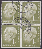 Bund Mi.-Nr. 194 x oo Viererblock