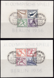 Deutsches Reich Mi.-Nr. Block 5/6 SST "Nationale Ausstellung"