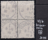 Deutsches Reich Mi.-Nr. 47 b oo gepr. BPP Viererblock