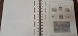 Leuchtturm Vordruck mit Taschen Färöer 1975 - 2014 im braunen Ringbinder