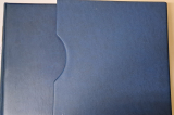 Lindner Ringbinder blau mit Schuber + 17 Steckseiten