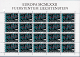 CEPT - Liechtenstein 1972 ** Kleinbogen