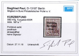 SBZ Mi.-Nr. 187 b ** Befund