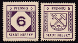 Niesky Mi.-Nr. 14/15 **