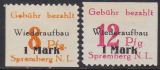 Spremberg Mi.-Nr. 19/20 A **