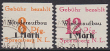 Spremberg Mi.-Nr. 17/18 A oo