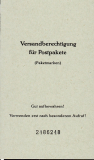 Berlin Paket - Zulassungsmarken Markenheft **