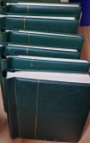 Leuchtturm Vordruck ohne Taschen Österreich 1960 - 2024 in 6 grünen Klemmbindern