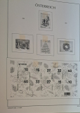 Leuchtturm Vordruck ohne Taschen Österreich 1960 - 2024 in 6 grünen Klemmbindern
