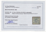 Braunschweig Mi.-Nr. 2 oo Befund