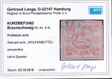 Braunschweig Mi.-Nr. 3 oo Befund