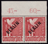 Berlin Mi.-Nr. 19 P OR ndgz ** Paar gepr. BPP
